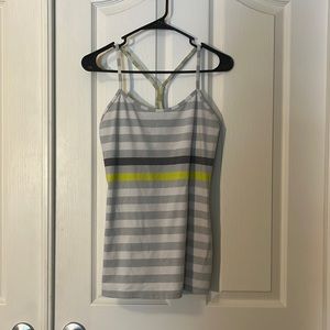 Lululemon striped tank top size 8